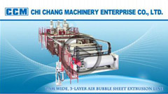 2.5M Wide, 3-layer Air Bubble Sheet Extrusion Line