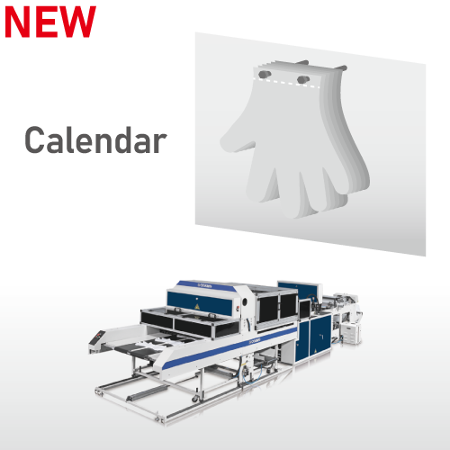 Fully Automatic High Speed Disposable Plastic Gloves Making Machine / SSD-800-HGL(Calendar)
