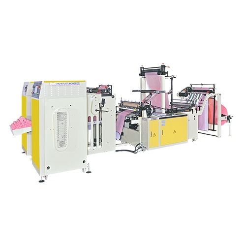 High Speed Perforating Coreless Bags On Roll Machine + Double Shafts Rewinder Changing Rolls Device Model: CWAP+CS-SV