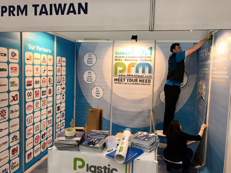 Preparation for our booth