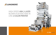 High Speed ABA 3-Layer Blown Film Machine in Line 2 Color Printer