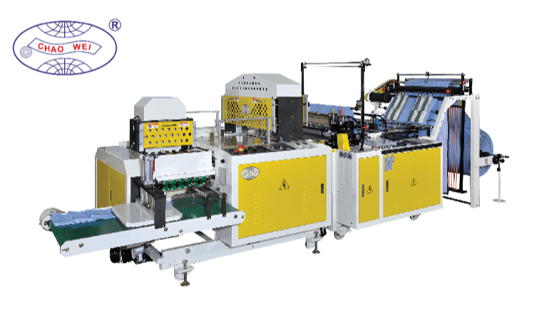 CHAO WEI: 3 Times Folding Bottom Sealing Bag Making Machine