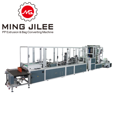 High Speed Zipper Bag Making Machine With In-Line Zipper Lamination