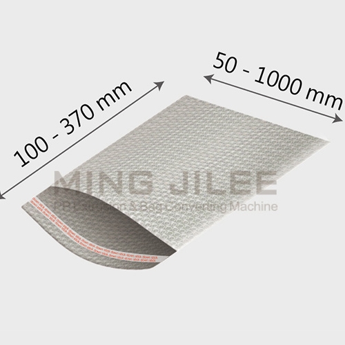 Bubble pouch of twin line size range