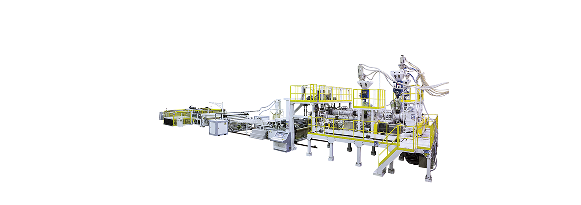 PMMA / ABS / PET Three Layer Co-Extrusion Sheet Making Machine