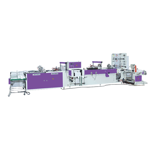 BJAT+PLD-Fully Automatic Loop Handle,Patch Handle And Die Cut Handle Bags Making Machine