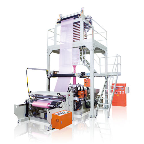 HDPE / LDPE / LLDPE (A/B/A) Two Layer Blown Film Machine KMTL-50S