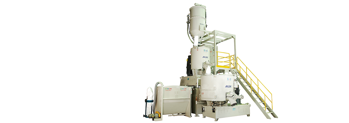 Semi-Automatic Conveying System & High Speed Mixer & Vertical Cooling Mixer
