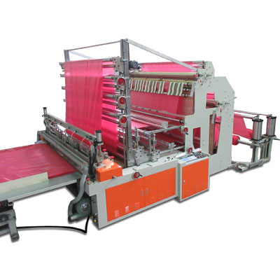 Twin Servo Motor Driven Double Layer Flying Knife Bottom Sealing Bag Making Machine 1