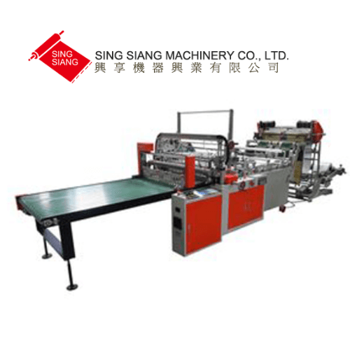 TWIN Servo Motor Driven Bottom Sealing Plastic Bag Making Machine