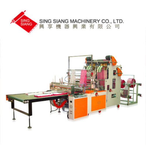 Servo Motor Driven Double Layer Four Line Bag Making Machine