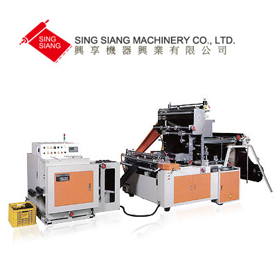 Servo Motor Driven Perforating Bag Making Machine with Automatic Rewinding Module - Four Fold