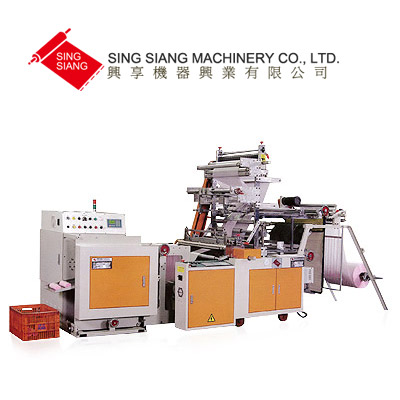 Servo Motor Driven Perforating Bag Making Machine with Automatic Rewinding Module - Three Fold