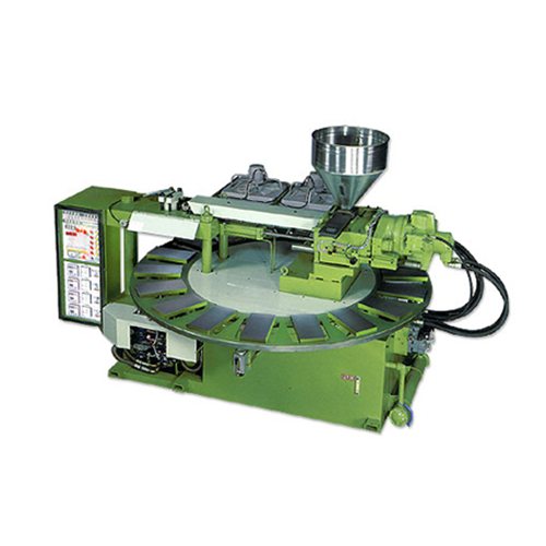 Automatic rotary type injection shoes making machine ( special for plastic foaming or compact materials ) - LC-677