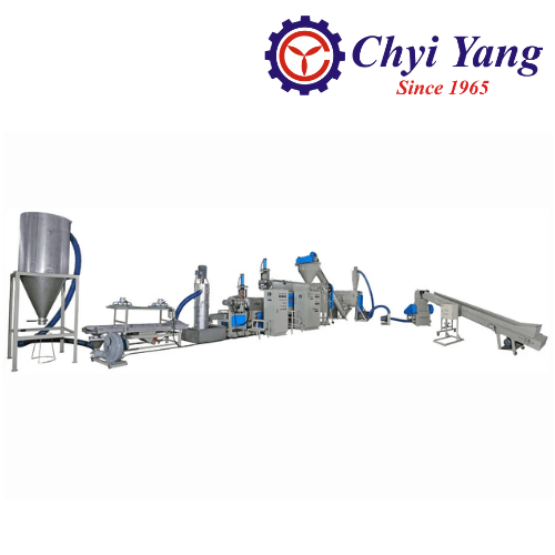 WASTE PLASTIC RECYCLING & PELLETIZING MACHINE (DIE CUT TYPE)