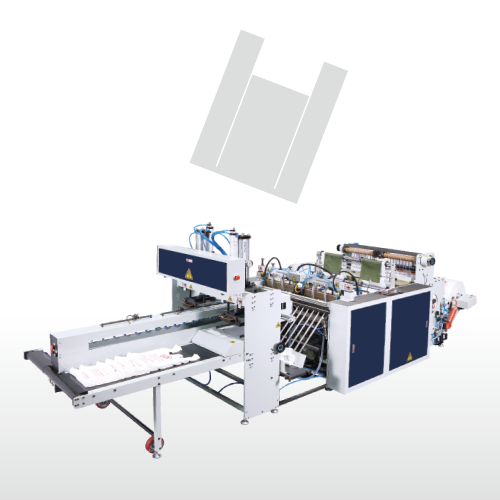 Fully Automatic High Speed 2 Lines T-shirt Bag Making Machine-ST-66