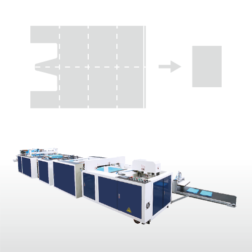 Fully Automatic 3 Fold T-shirt & Garbage Bag Making Machine-STB-28+3F / STB-40+3F