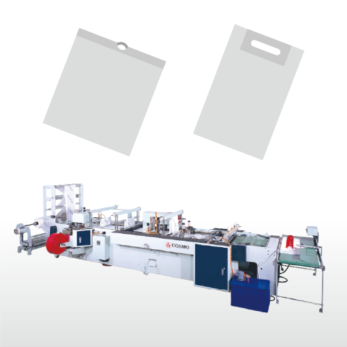 Fully Automatic 4 Type High Speed Side Seal Bag Making Machine for Loop Handle Bag, Die Cut Handle Bag, Draw Tape Bag, Patch Handle Bag-SH-800-F4 / SH-1000-F4