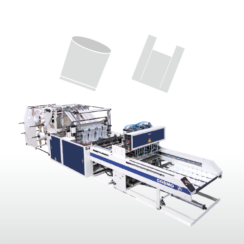 Fully Automatic 4/6/8 Tracks T-shirt Bag & Bottom Seal Bag Making Machine SCB-800-L4/L6/L8