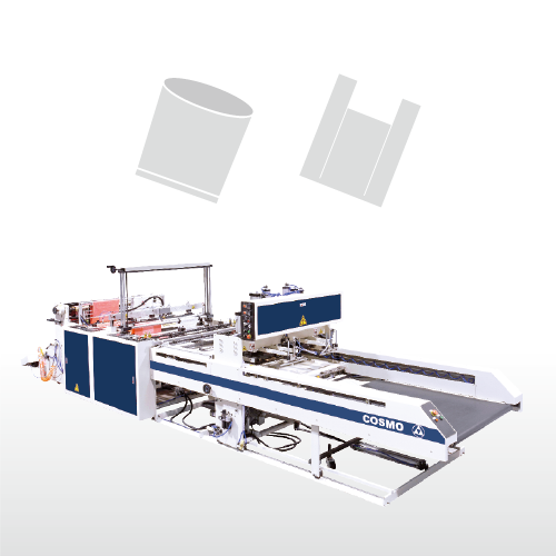 Fully Automatic 2 Servo Driven System 2 Lines T-shirt Bag & Bottom Seal Bag Making Machine SCB-1100-L2S / SCB-800-L2S