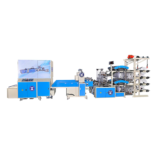 1600 pcs/min T-shirt Bag Making Machine+Auto Packing Folding Machine All In 1 System