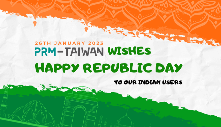 PRM-TAIWAN Wishes Happy Republic Day to Our Indian Friends!