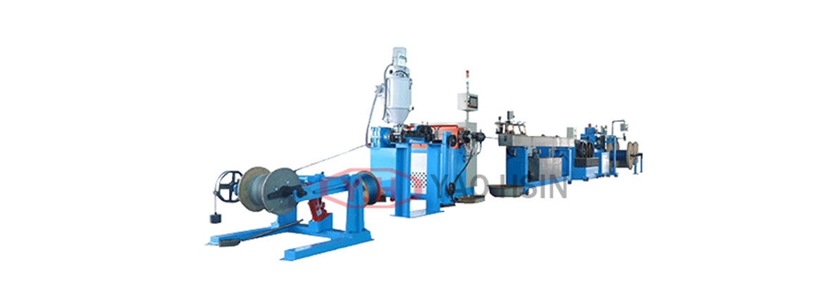 Wire rope coating PVC、PA12 extrusion line