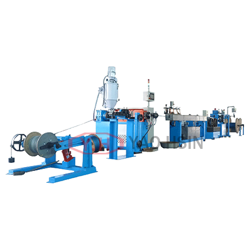 Wire rope coating PVC、PA12 extrusion line