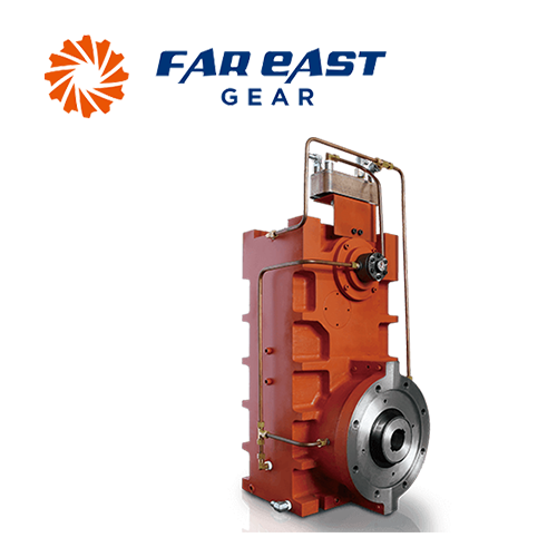 4-axis single screw extruder gear box vertical