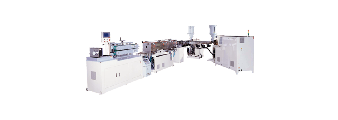 Two-Layer extruder & cutting machine