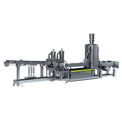 Granulating System: Flow Channel of Plastic Strand Pelletizing System