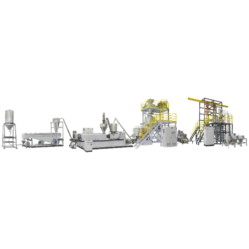 PVC Automatic Metering / Weighing / Conveying Pelletizing Extrusion Line | CK-DT
