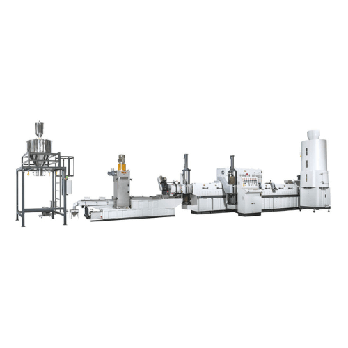 Side Force Feeder Type Double Section Recycling Pelletizing Extrusion Line | CK-SFD