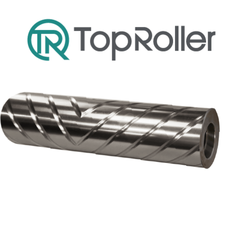 Chevron groove Roller