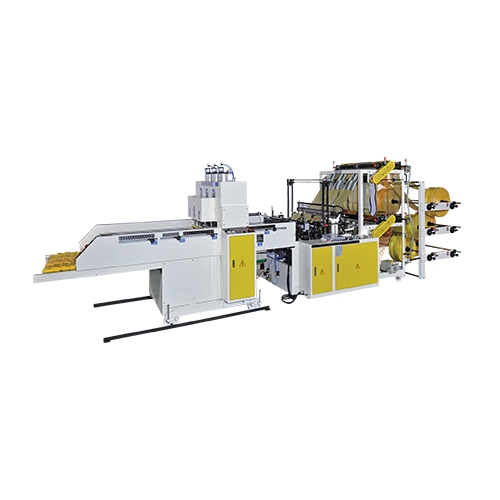 Double Layer (6 Lines) T-Shirt Bag Cutting & Sealing Machine Model: CWA2+6+P-800-SV/CWA2+6+P-1000-SV