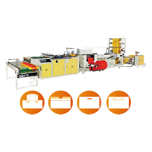 4 In One Side Sealing Bag Making Machine with Servo Motor Control Model: CW-PFM-SV