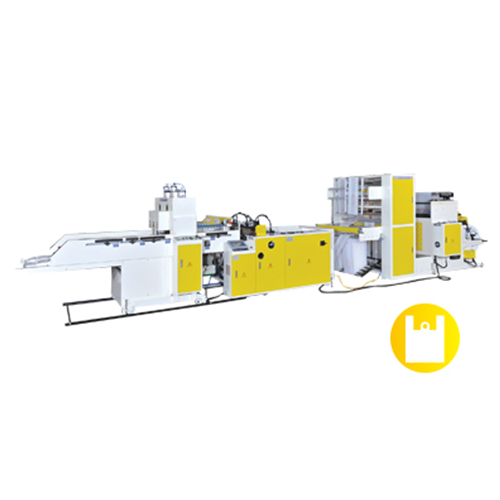 Heat Cutting T-Shirt Bag Making Machine with Hot-slitting Knife, Side Gusset Device & Servo Motor Model: CWHG-800-SV/CWHG-1000-SV