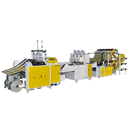 Double Layers 6 Lines T-Shirt Bag Making Machine with Auto Packing Device Model: CWA2+6+ATP-800-SV/CWA2+6+ATP-1000-SV