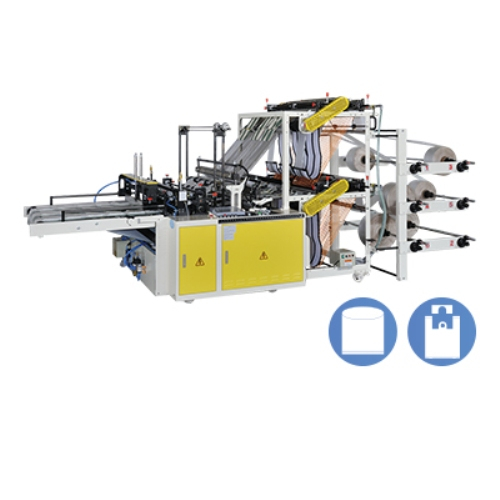 High Speed Double Layers 6 Lines Cutting & Sealing Machine with Servo Motor Control Model: CWA2+6-SV