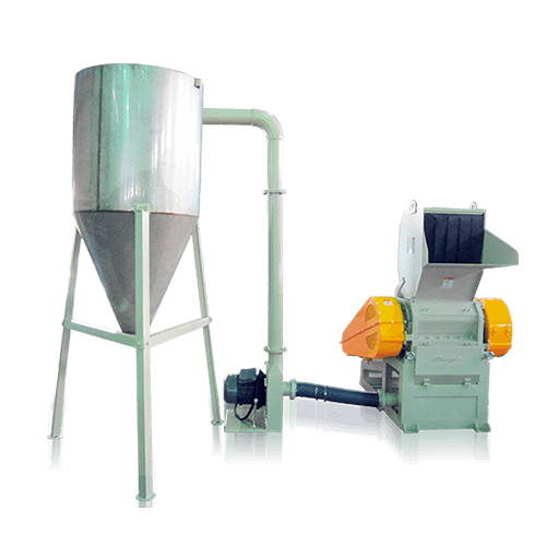 Crusher and Storage Plastic Waste Recycling Machine