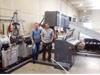 PE foam recycling machine installed in Germany