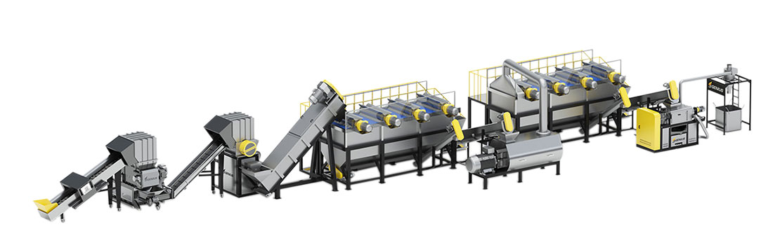 Plastic Film Washing Lines - Plastic Recycling Machines