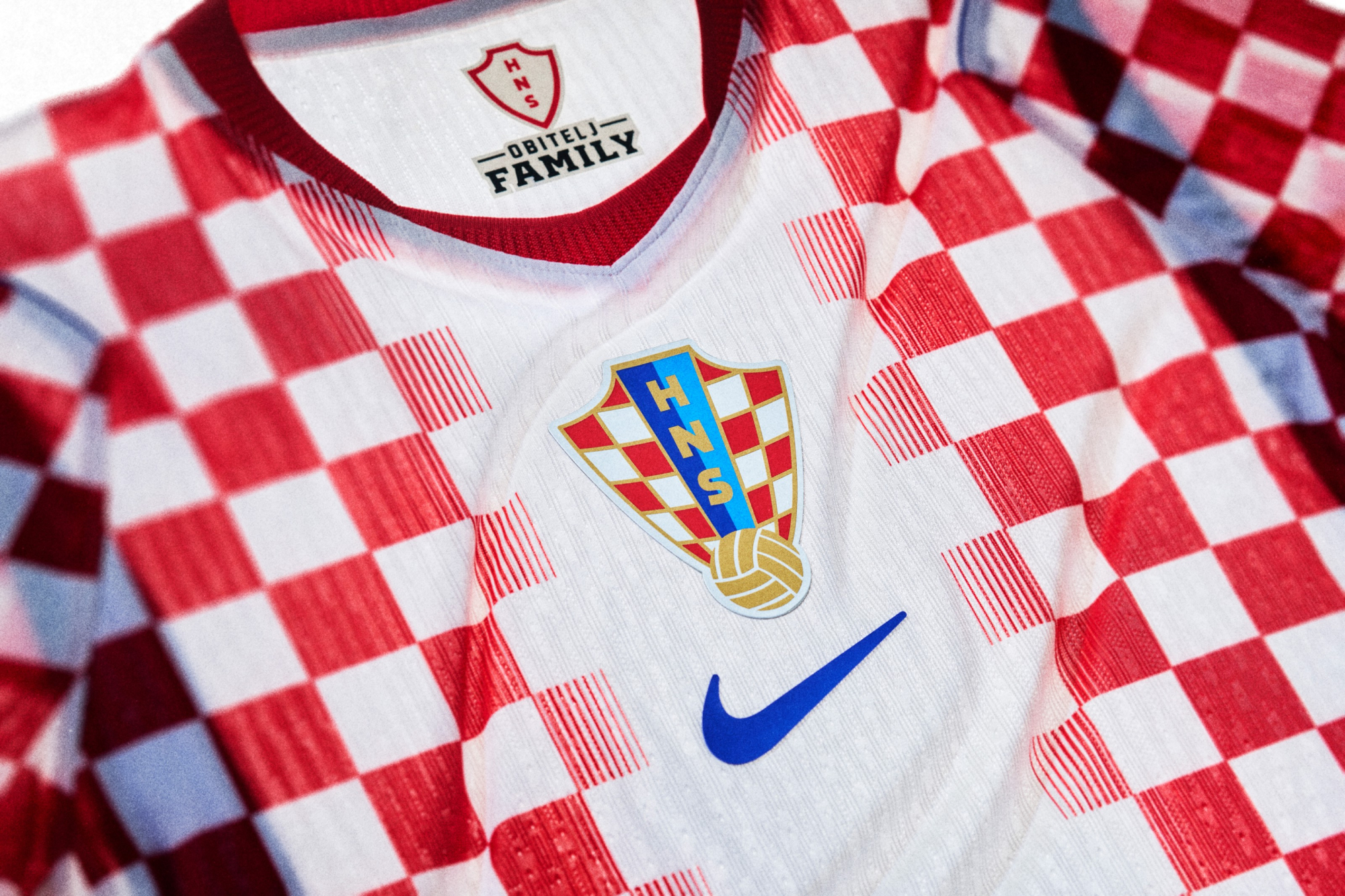 Croatia national football team’s uniform is made 100% from textile waste. Image by Nike.