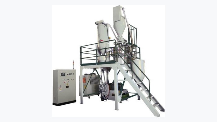 CHIAO WEI MECHANIC plastic pulverizer producing powder for PVC compounding and rotational molding