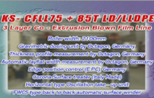 3 Laver Co-Extrusion Blown Film Line(Full Option)