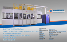 Three Layer Co-Extrusion - Single Head-Double-Station-Grooved Feeder Blow Moulding Machine