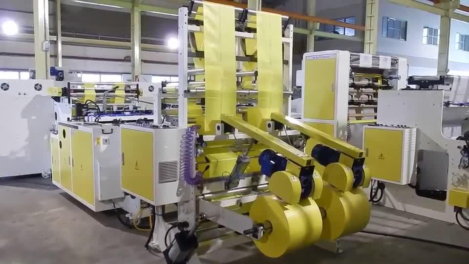 Super High Speed Fully Automatic 2 Lines Coreless Bags On Roll Machine with Servo Control