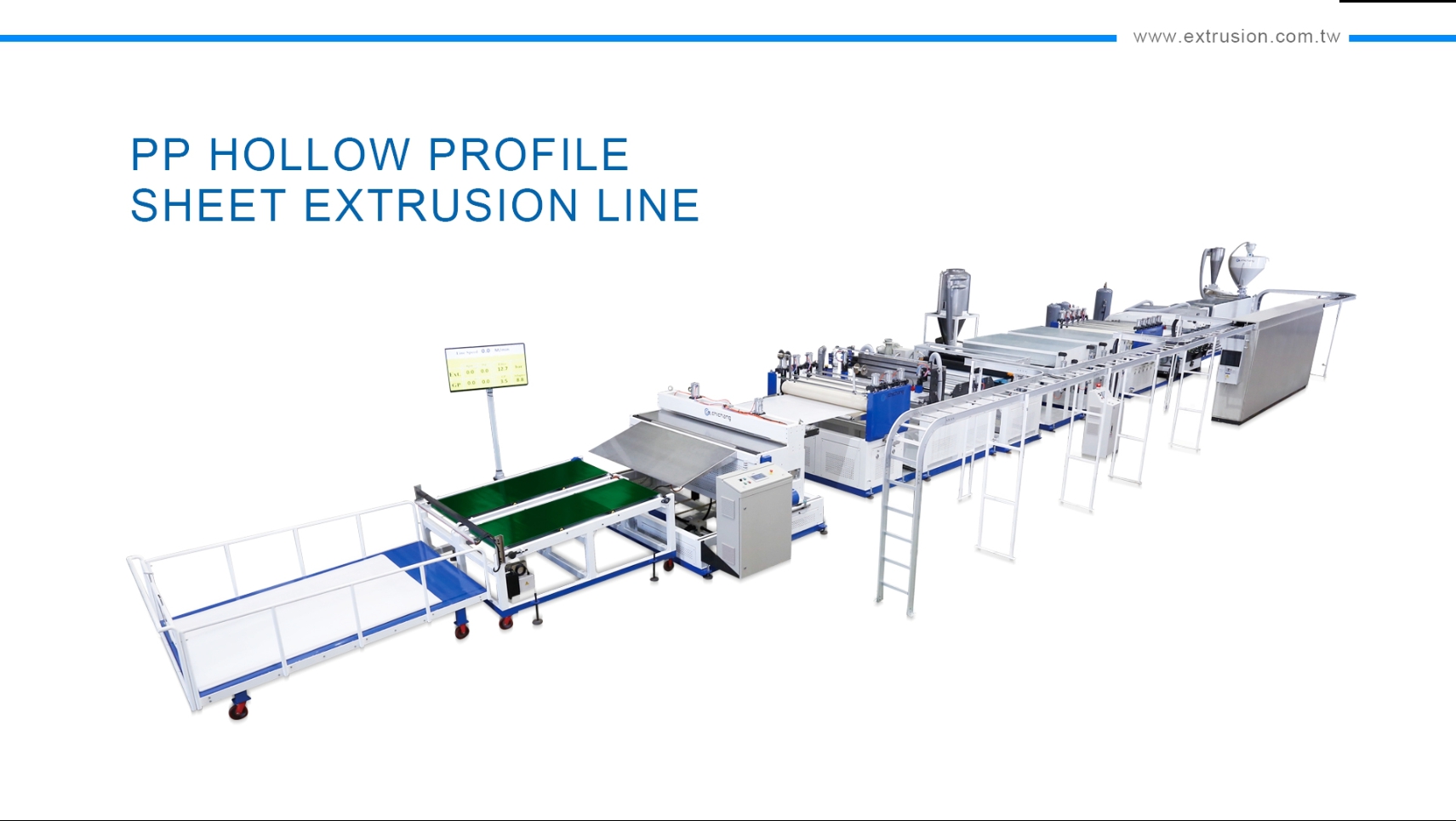 PP Hollow Profile Sheet Extrusion Line